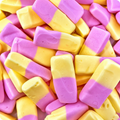 Squashies Rhubarbe et crème anglaise